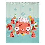 Mr. Bubbles Shower Curtain 60  x 72  (Medium) 60 x72  Curtain