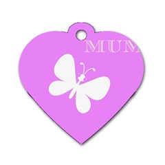 Mom Dog Tag Heart (two Sided)