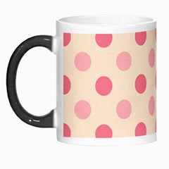 Pale Pink Polka Dots Morph Mug by Colorfulart23