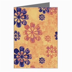 Funky Floral Art Greeting Card