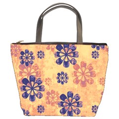 Funky Floral Art Bucket Handbag