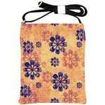 Funky Floral Art Shoulder Sling Bag Front