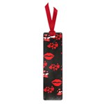 Love Red Hearts Love Flowers Art Small Bookmark Front