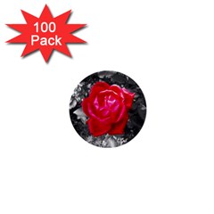 Red Rose 1  Mini Button (100 Pack) by jotodesign