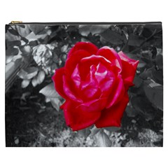 Red Rose Cosmetic Bag (xxxl) by jotodesign