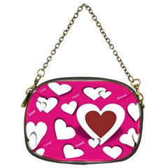 Valentine Hearts  Chain Purse (two Sided)  by Colorfulart23