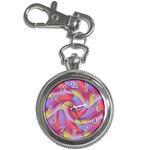 Colored Swirls Key Chain & Watch Front