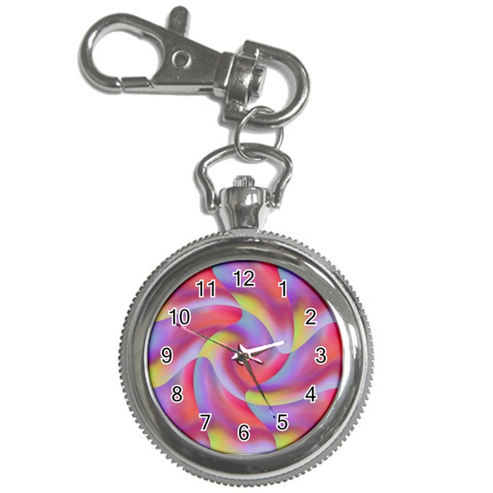 Colored Swirls Key Chain & Watch