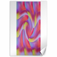 Colored Swirls Canvas 24  X 36  (unframed) by Colorfulart23