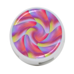 Colored Swirls 4-port Usb Hub (two Sides)