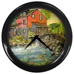 Daniels Mill   Ave Hurley   Wall Clock (Black) Front