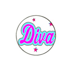  Pink Diva Golf Ball Marker 4 Pack (for Hat Clip) by Colorfulart23