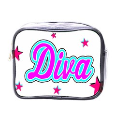  Pink Diva Mini Travel Toiletry Bag (one Side) by Colorfulart23