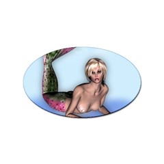 Mermaid On The Beach Sticker 100 Pack (oval)