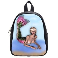 Mermaid On The Beach School Bag (small)