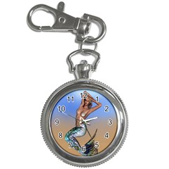 Sexy Mermaid On Beach Key Chain & Watch