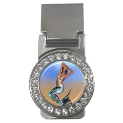 Sexy Mermaid On Beach Money Clip (cz) by goldenjackal