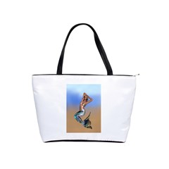 Sexy Mermaid On Beach Large Shoulder Bag by goldenjackal