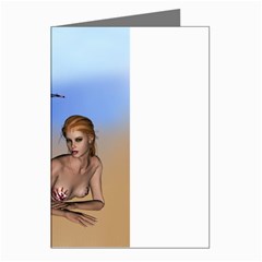 Mermaid On The Beach  Greeting Card (8 Pack) by goldenjackal