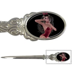 Miss Bunny In Red Lingerie Letter Opener by goldenjackal