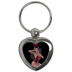 Miss Bunny In Red Lingerie Key Chain (heart)