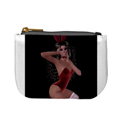 Miss Bunny In Red Lingerie Coin Change Purse by goldenjackal