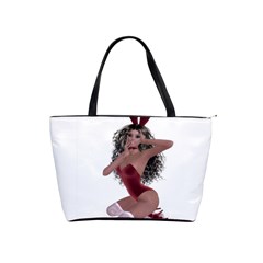 Miss Bunny In Red Lingerie Large Shoulder Bag