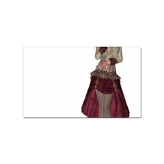 Steampunk Style Girl Wearing Red Dress Sticker 100 Pack (rectangle) by goldenjackal