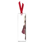 Steampunk Style Girl Wearing Red Dress Small Bookmark Front