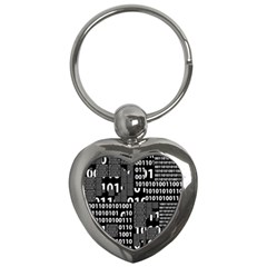 Beauty of Binary Key Chain (Heart)