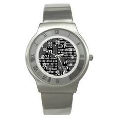 Beauty of Binary Stainless Steel Watch (Slim)