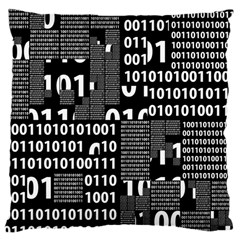 Beauty Of Binary Large Cushion Case (two Sided) 