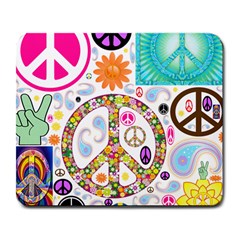 Peace Collage Large Mouse Pad (rectangle)