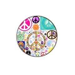 Peace Collage Golf Ball Marker 10 Pack (for Hat Clip) by StuffOrSomething