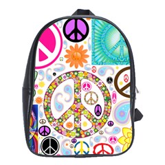 Peace Collage School Bag (large)