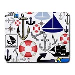 Nautical Collage Small Mouse Pad (Rectangle)