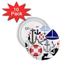Nautical Collage 1.75  Button (10 pack)