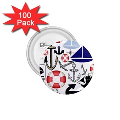 Nautical Collage 1 75  Button (100 Pack)