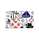 Nautical Collage Sticker (Rectangle)