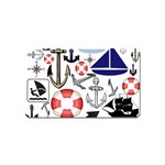 Nautical Collage Magnet (Name Card)