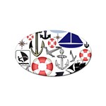 Nautical Collage Sticker 10 Pack (Oval)