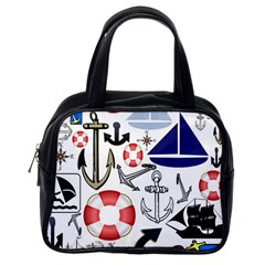 Nautical Collage Classic Handbag (one Side) by StuffOrSomething