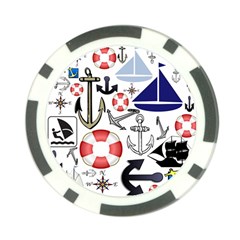 Nautical Collage Poker Chip (10 Pack) by StuffOrSomething