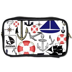 Nautical Collage Travel Toiletry Bag (two Sides) by StuffOrSomething