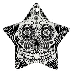 Sugar Skull Star Ornament by Ancello