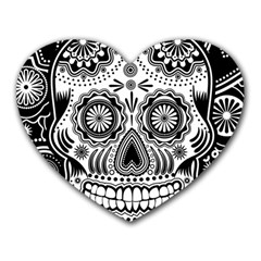 Sugar Skull Mouse Pad (heart)