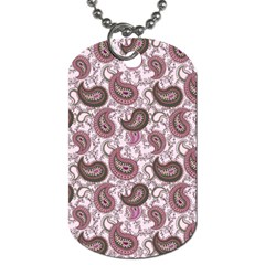 Paisley In Pink Dog Tag (one Sided) by StuffOrSomething