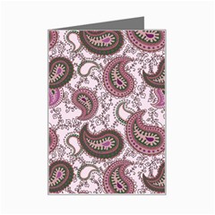 Paisley In Pink Mini Greeting Card by StuffOrSomething