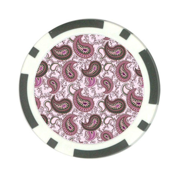 Paisley in Pink Poker Chip (10 Pack)