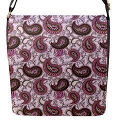 Paisley In Pink Flap Closure Messenger Bag (small) by StuffOrSomething